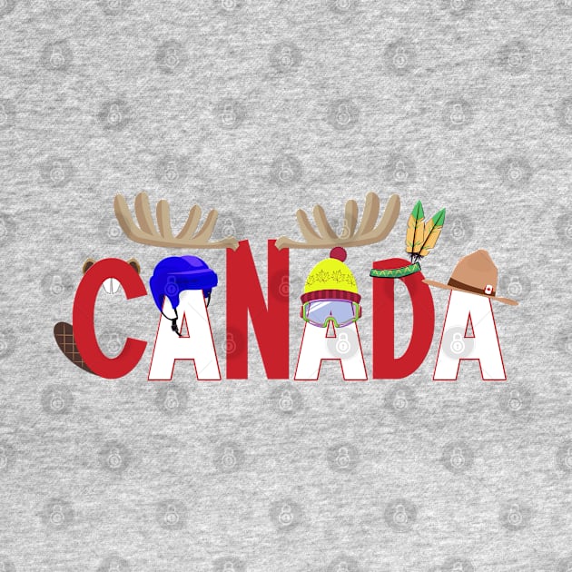 Canada Pride Symbols with Canadian Maple Leaf for Canada Day by Soul Searchlight